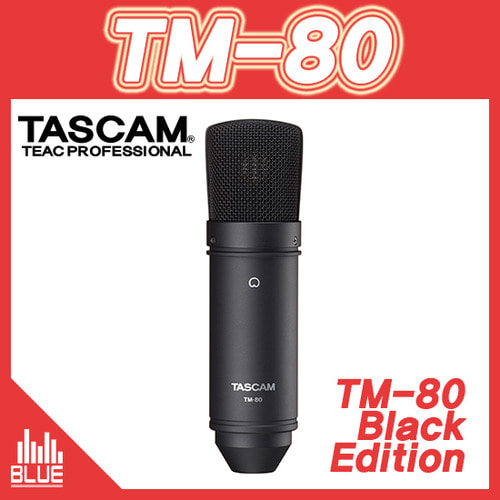 TASCAM TM80/콘덴서마이크/블랙 에디션/타스캠 TM-80B