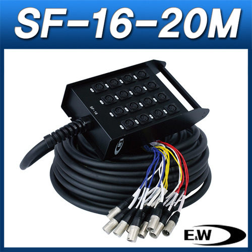 ENW SF-16-20M/케이블(박스형)/캐논암 16채널 박스+20M