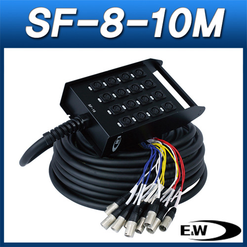 ENW SF-8-10M/케이블(박스형)/캐논암 8채널 박스+10M