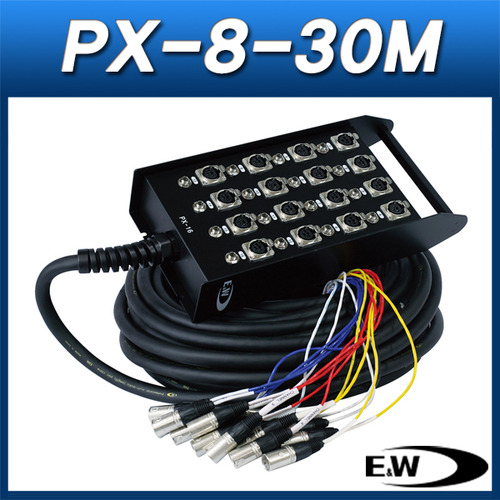 ENW PX-8-30M/케이블(박스형)/캐논암 8채널 박스+30M