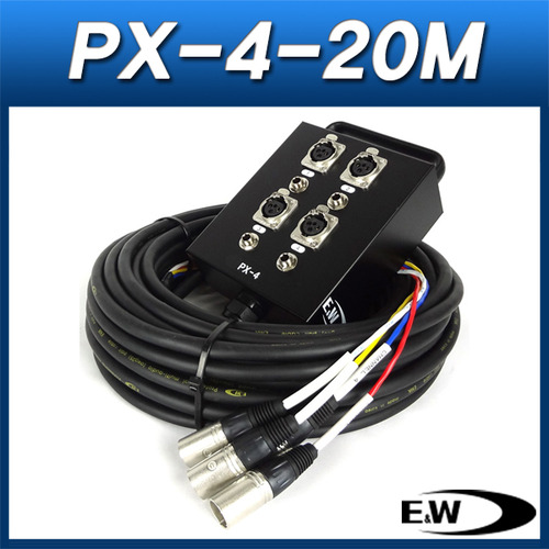 ENW PX-4-20M/케이블(박스형)/캐논암 4채널 박스+20M