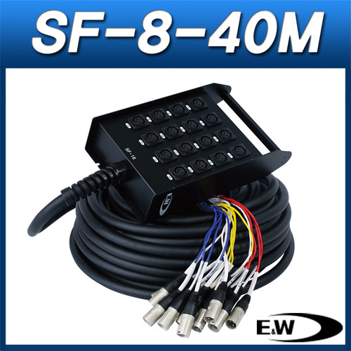 ENW SF-8-40M/케이블(박스형)/캐논암 8채널 박스+40M