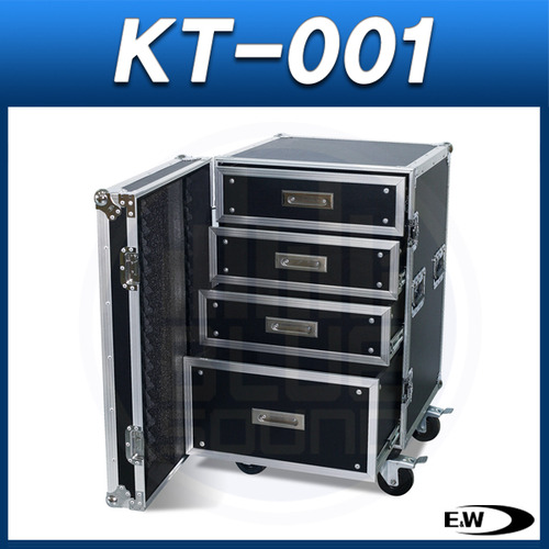 E&amp;W KT001/ 4단 서랍형 장비케이스/ 바퀴有/ (KT-001)