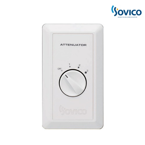 SOVICO ATT-30/음향조절기/음량감쇄기/벽매립형/PA스피커음량조절/7~30W입력 (INKEL ATT30)