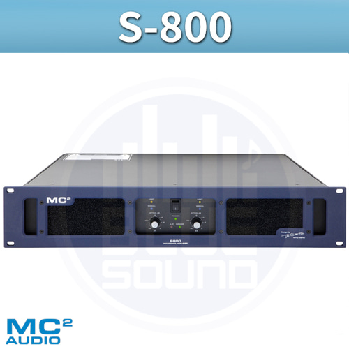 MC2AUDIO S800/파워앰프/엠씨투오디오(S-800)