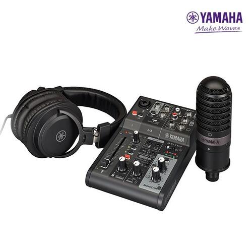 YAMAHA AG03MK2 LSPK Black 오디오인터페이스 콘덴서마이크 헤드셋세트