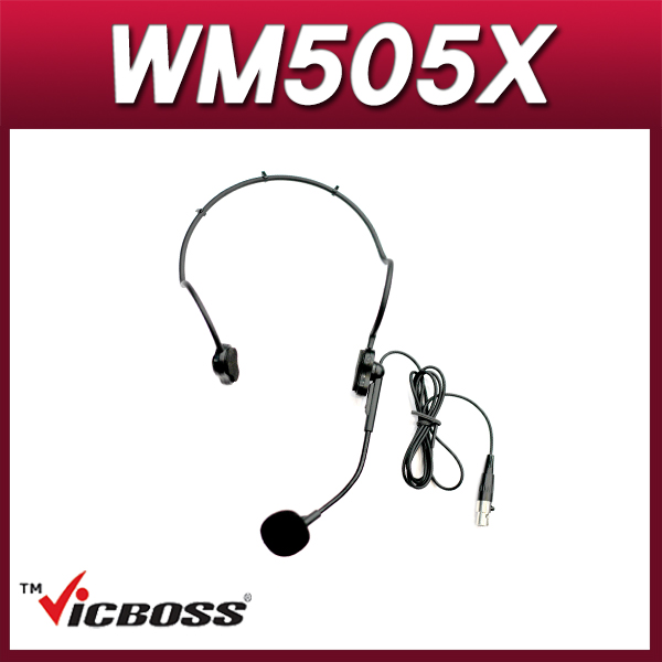 VICBOSS WM505X 헤드셋마이크3핀, Mini XLR