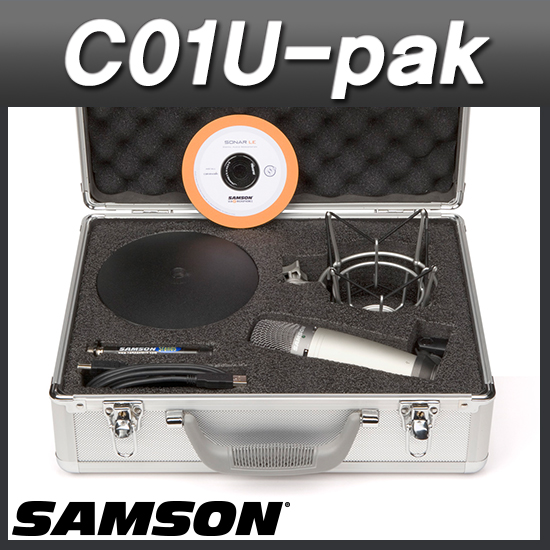 SAMSON C01U(pak) 샘슨 USB 스튜디오 콘덴서 마이크 패키지