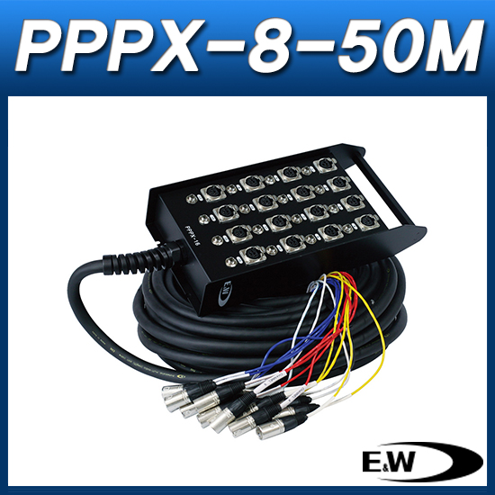 E&amp;W PPPX-8-50M/케이블(박스형)/캐논암 8채널 박스+50M/EW PPPX-8-50M