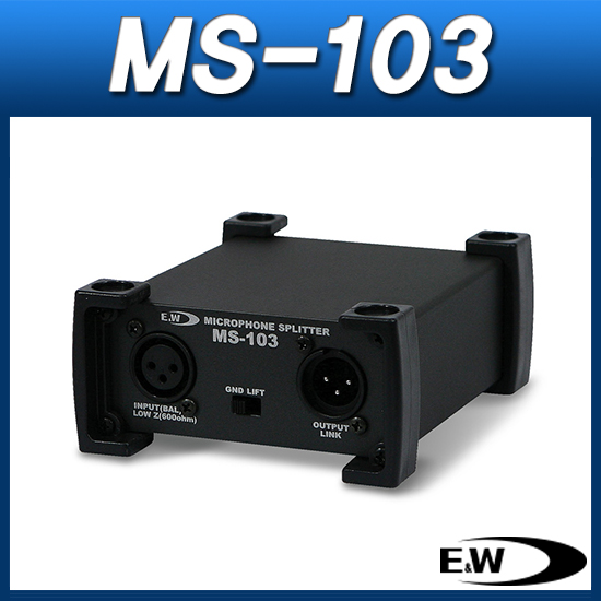 E&amp;W MS-103/1*3 마이크 스플리터/EW MS103