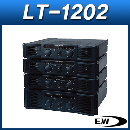 E&amp;W LT-1202/파워앰프/350W+350W/크로스오버(HPF/LPF)내장/EW LT1202