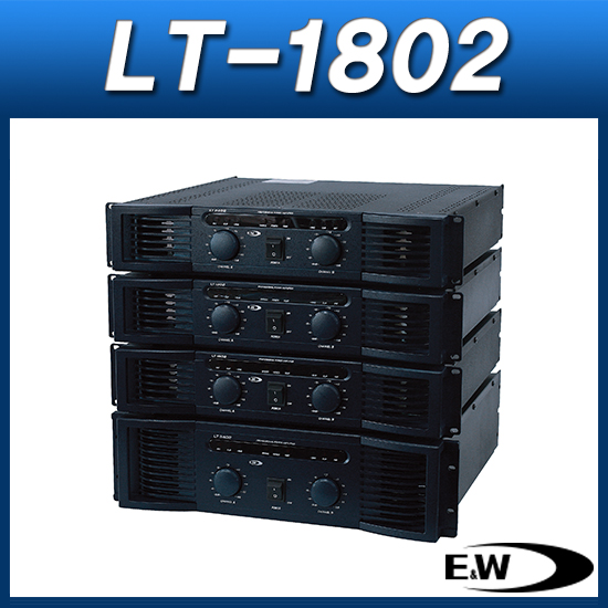 E&amp;W LT-1802/파워앰프/500W+500W/크로스오버(HPF/LPF)내장/EW LT1802
