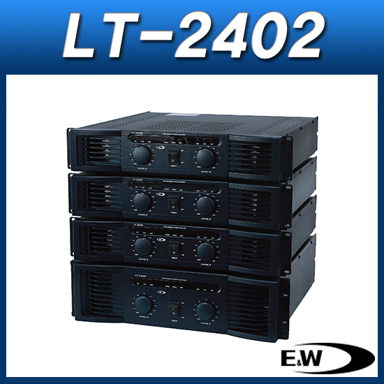 E&amp;W LT-2402/파워앰프/650W+650W/크로스오버(HPF/LPF)내장/EW LT2402