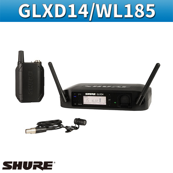 SHURE GLXD14WL185/무선 핀마이크 세트/슈어(GLXD14/WL185)