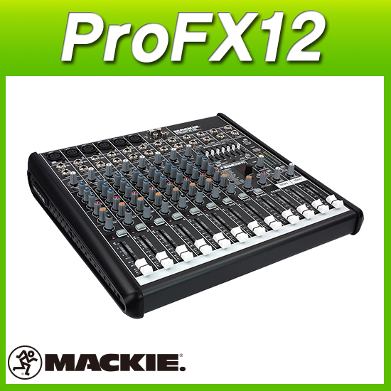 MACKIE ProFX12/맥키믹서/12채널믹서 6MIC입력/이펙터내장/정품믹서