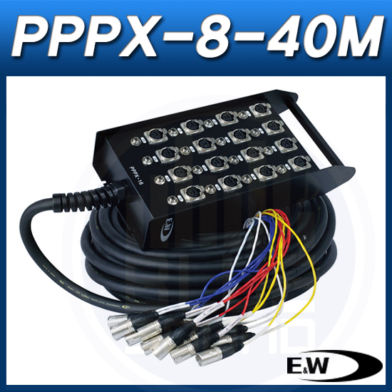 E&amp;W PPPX-8-40M/8ch 고급 캐논암+폰잭 병렬 케이블
