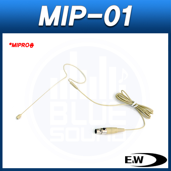 E&amp;W MIP-01/MIPRO용(4핀)/무선 이어셋마이크/(MIP-01)