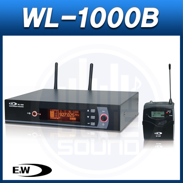 E&amp;W WL1000(B)/무선 핀마이크 세트/900MHz/WL-1000(B)