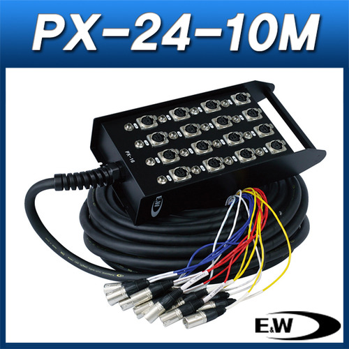 ENW PX24-10M/케이블(박스형)/캐논암 24채널 박스+10M