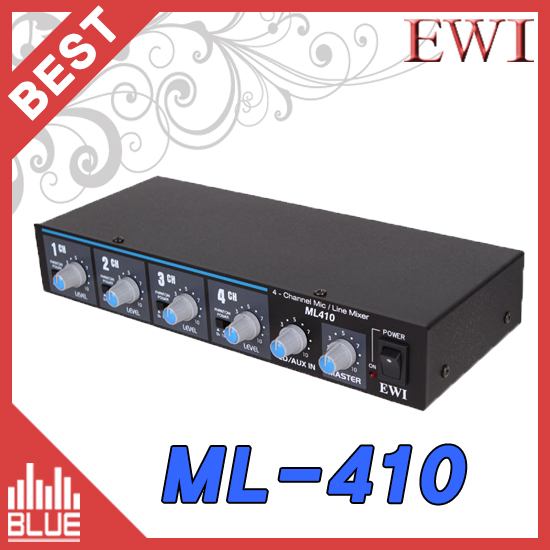 EWI ML-410e/4채널 라인믹서/채널별팬텀지원(EWI ML410)