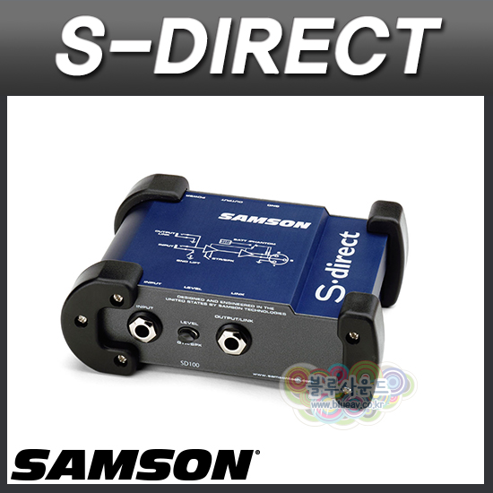 [블루음향] SAMSON SDIRECT/1채널 다이렉트박스/샘슨 S-DIRECT