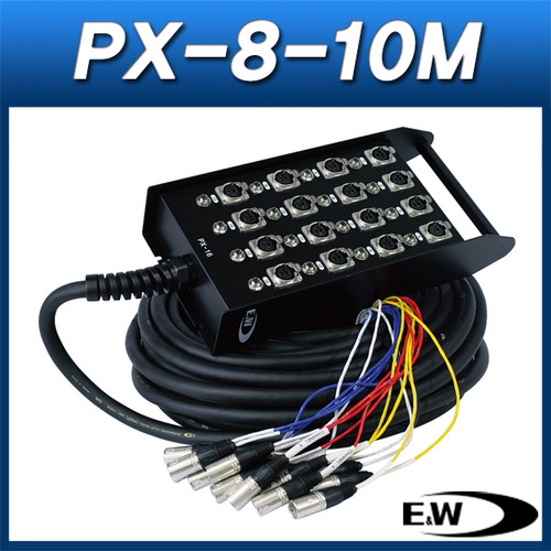 ENW PX-8-10M/케이블(박스형)/캐논암 8채널 박스+10M