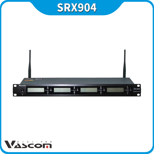 VASCOM SRX904/무선마이크리시버/무선수신기/4채널/바스컴/SRX904