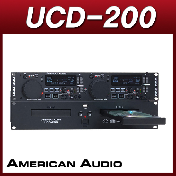 AmericanAudio UCD200 /2CD플레이어/MP3재생 피치기능