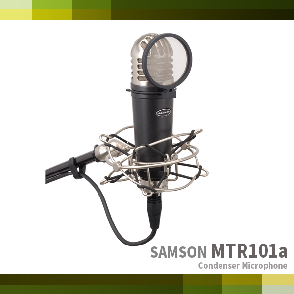 MTR101a/SAMSON/콘덴서 마이크+쇼크마운트+팝필터 set