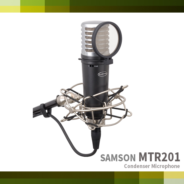 MTR201/SAMSON/콘덴서 마이크+쇼크마운트+팝필터 set