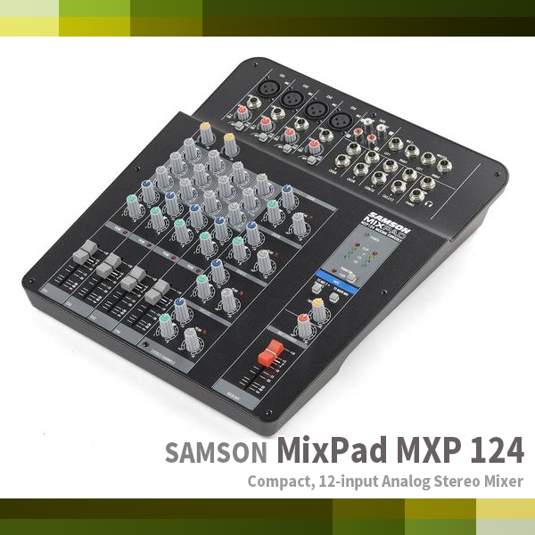 MixPad MXP124/SAMSON/12input 아날로그 스테레오믹서