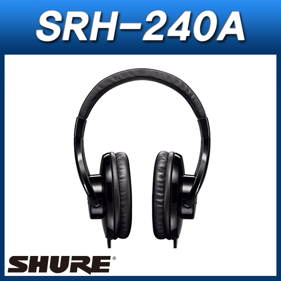SHURE SRH240A/슈어 헤드폰/스튜디오레코딩,모니터링용/밀폐형
