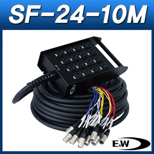 ENW SF24-10M/케이블(박스형)/캐논암 24채널 박스+10M